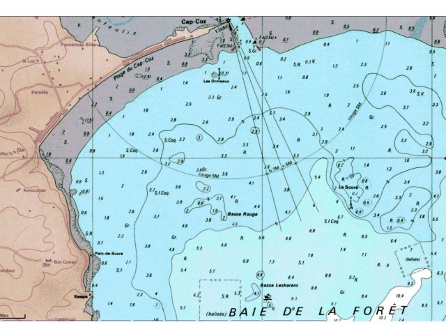 AVURNAV LOCAL BREST 1899 IROISE - BAIE DE LA FORET 