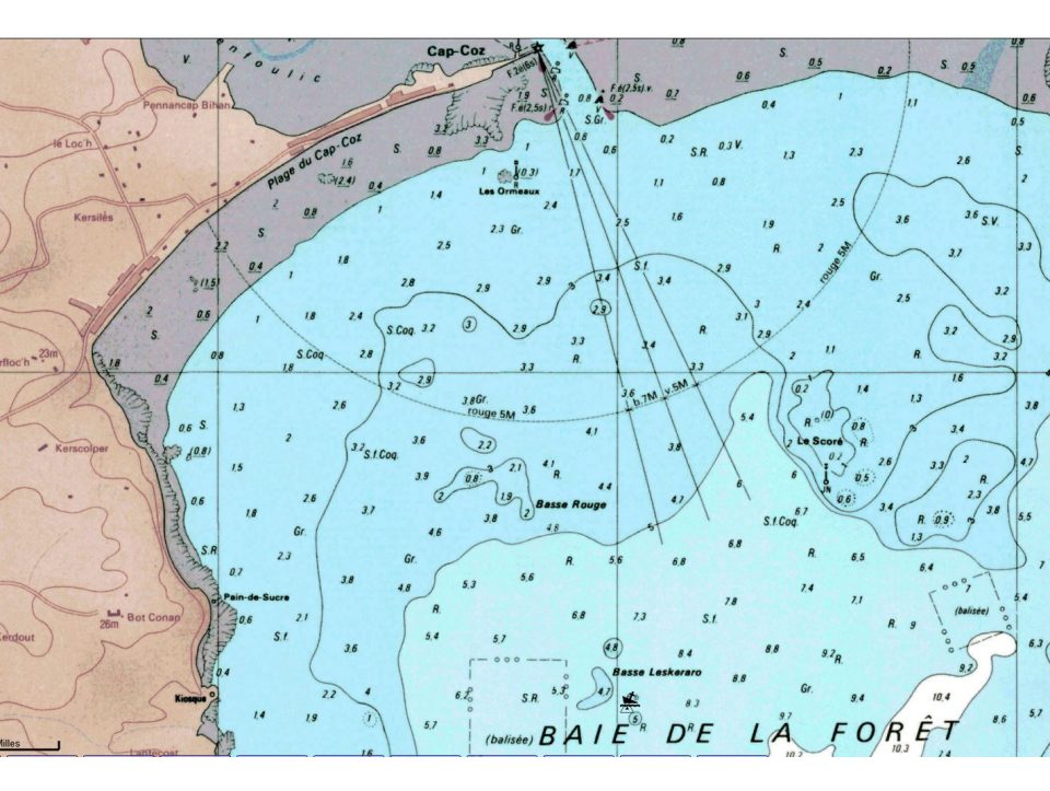 AVURNAV LOCAL BREST 1899 IROISE - BAIE DE LA FORET 